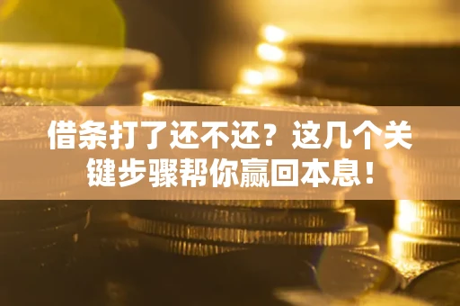 济南借条打了还不还？这几个关键步骤帮你赢回本息！
