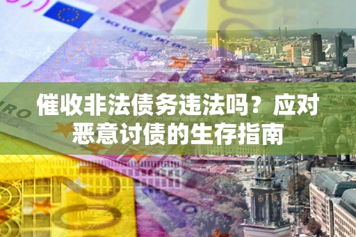 济南催收非法债务违法吗？应对恶意讨债的生存指南