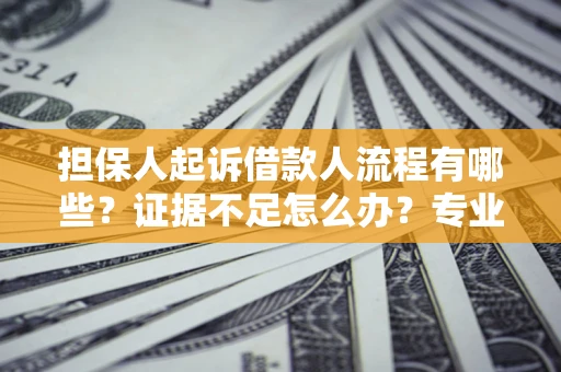 济南担保人起诉借款人流程有哪些？证据不足怎么办？专业律师解答