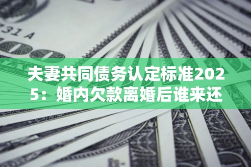 济南夫妻共同债务认定标准2025:婚内欠款离婚后谁来还? 济南夫妻共同债务认定标准2025:婚内欠款离婚后谁来还?