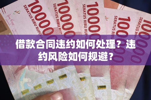 济南借款合同违约如何处理？违约风险如何规避？