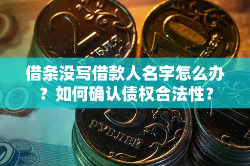 济南借条没写借款人名字怎么办？如何确认债权合法性？