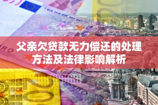 济南父亲欠贷款无力偿还的处理方法及法律影响解析