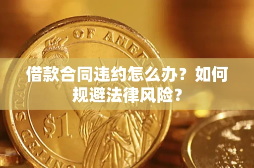 济南借款合同违约怎么办？如何规避法律风险？